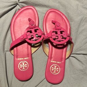 Tory Burch, pink Miller sandals